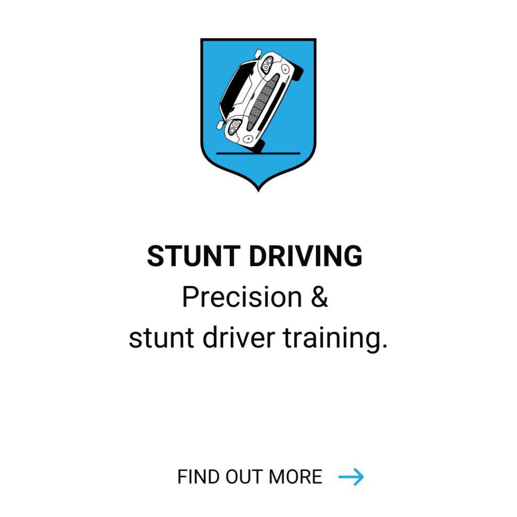 Stunt Driving- Precision and stunt driver training. Click to find out more.