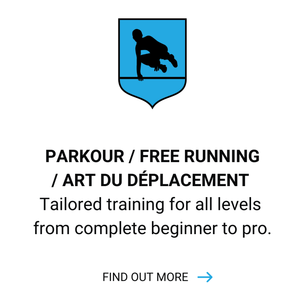 Parkour / Free Running / Art Du Deplacement - Tailored training for all levels from complete beginner to pro. Click to find out more.